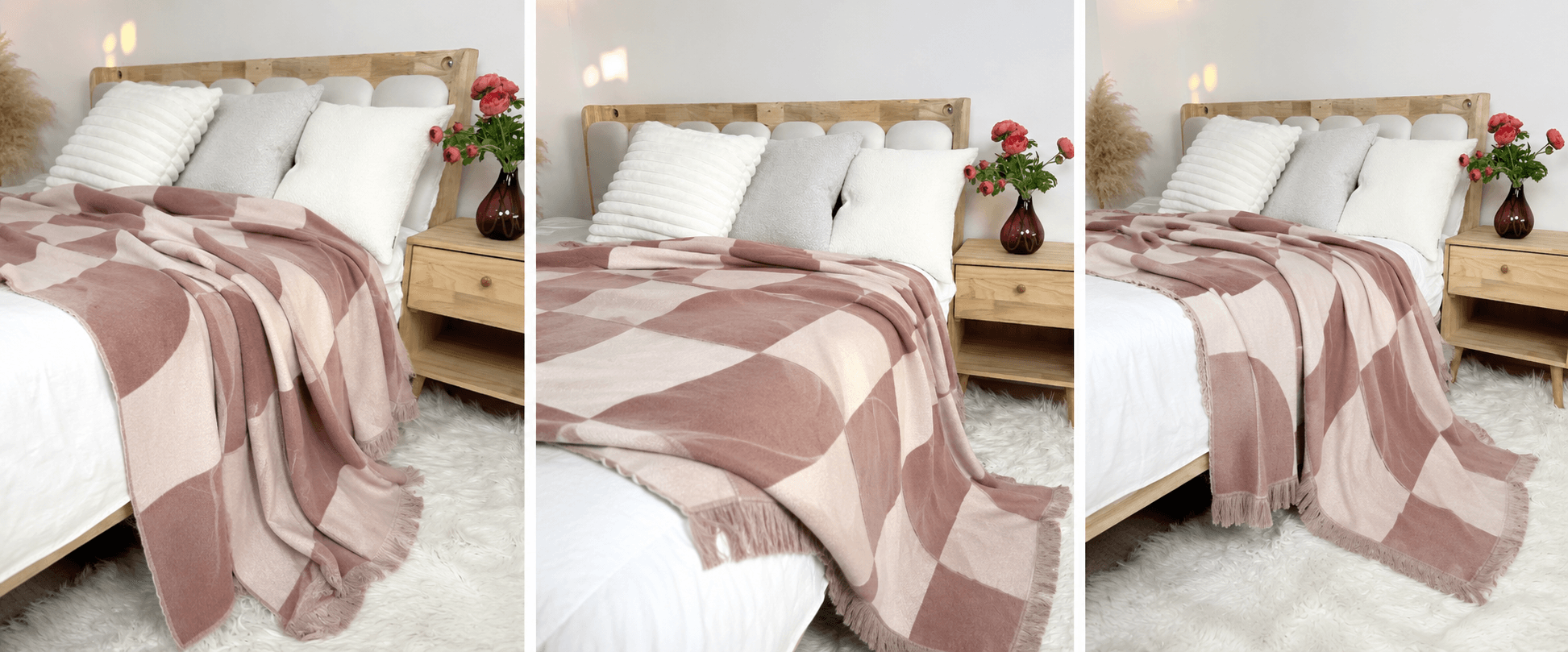 Blue and white check gallery 3